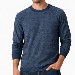 Gap Men's Navy Crewneck Long Sleeve Waffle Shirt. NWT. Size Small